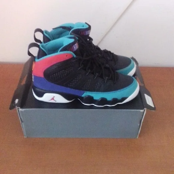 Kids Black and Blue Sneakers - Picture 2 of 7